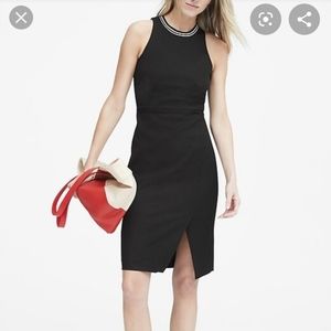 BANANA REPUBLIC 

Bi-Stretch Racer-Neck Dress